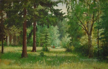 landscape Painting - children in the forest classical landscape Ivan Ivanovich